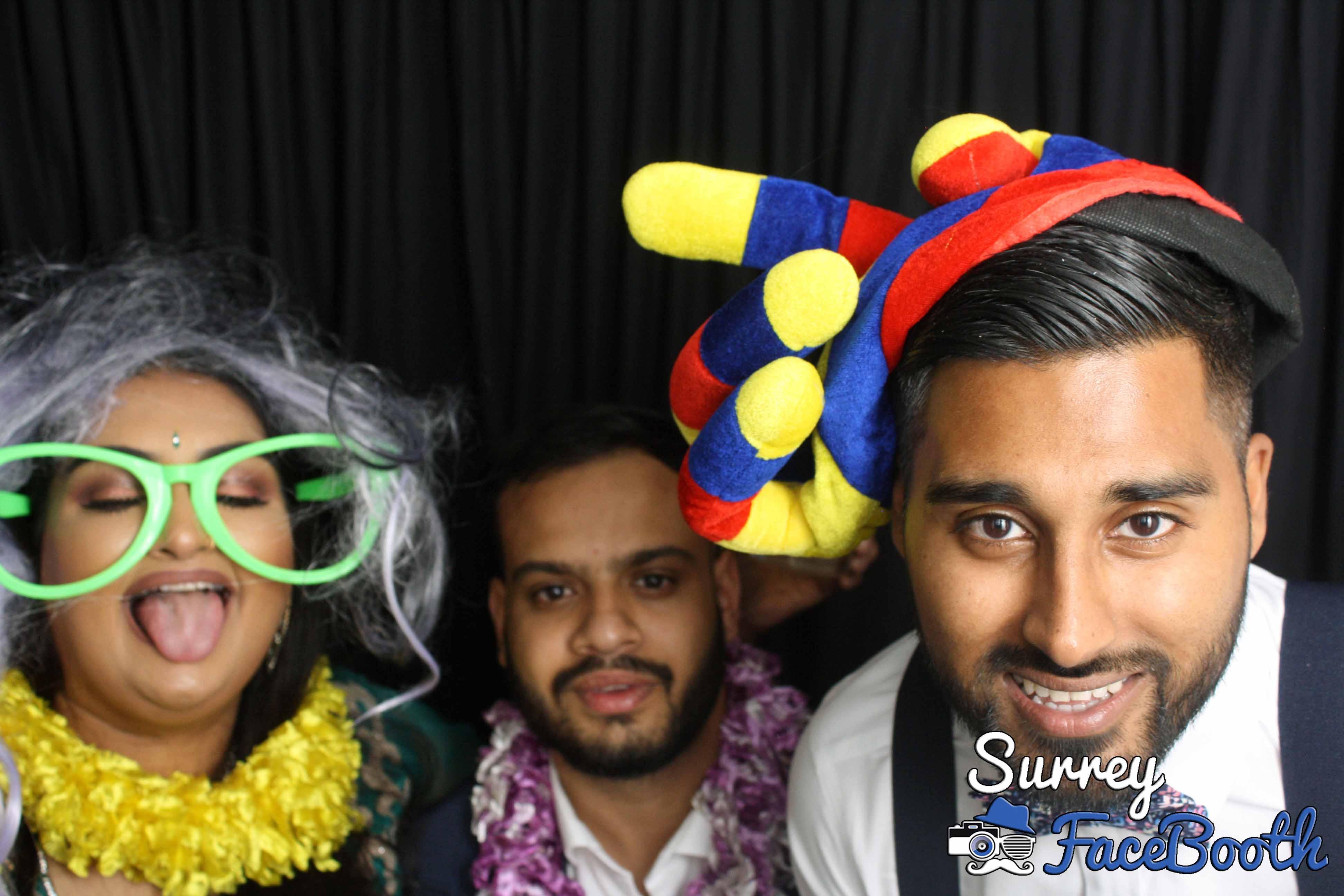 Lisa and Nish's Wedding | View more photos from the event at galleries.surreyfacebooth.co.uk/u/Surrey-FaceBooth/Lisa-and-Nishs-Wedding
